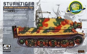 AFVClub Sturmtiger 38cm Rw61 Auf Plastic Model Military Vehicle Kit 1/48 Scale #af48006