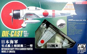 AFVClub Mitsubishi Navy Type O Plastic Model Airplane Kit 1/72 Scale #af72001