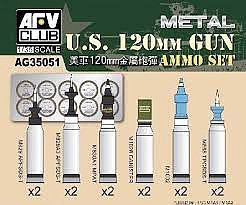 AFVClub M1A1/M1A2 M256 1200mm Ammo Set Plastic Model Weapon Kit 1-35 Scale #ag35051