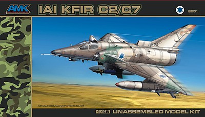 Avantgarde Kfir C2/C7 Israeli AF Fighter Plastic Model Airplane Kit 1/48 Scale #88001