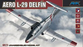 AMK Aero L29 Delfin Aircraft Plastic Model Airplane Kit 1/48 Scale #88002
