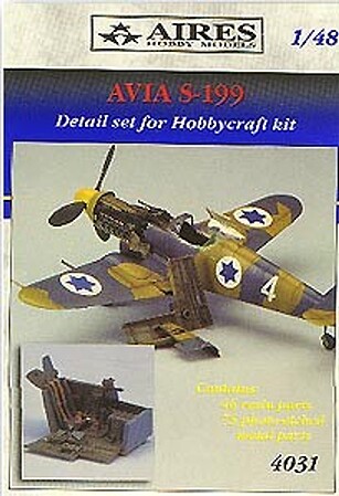 Aires Avia S199 Detail Set For Hobby Craft Canada Plastic Model Aircraft Accessory 1/48 #4031