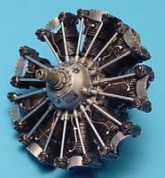 Aires Wright R1820 Cyclone Engine Plastic Model Aircraft Accessory 1/48 Scale #4166