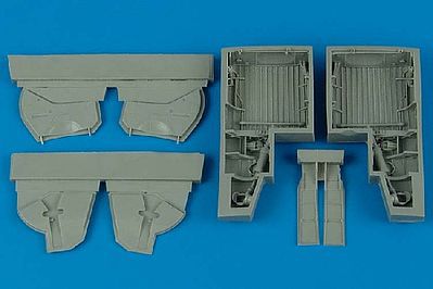 Aires P47 Wheel Bays For a Tamiya Model Plastic Model Aircraft Accessory 1/48 Scale #4466