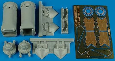 Aires F22A Exhaust Nozzles Opened For Hasegawa Plastic Model Aircraft Accessory 1/48 #4484