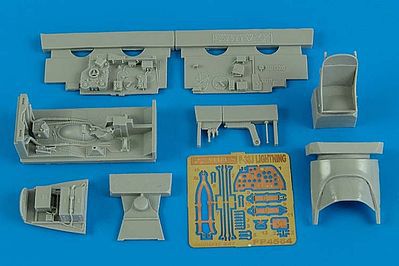 Aires P38J Cockpit Set For an Academy Model Plastic Model Aircraft Accessory 1/48 Scale #4564