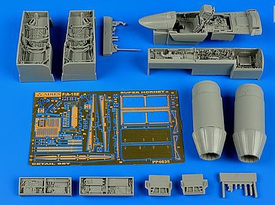 Aires F/A18E Super Hornet Detail Set For HSG Plastic Model Aircraft Accessory 1/48 Scale #4635
