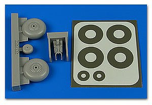 Aires Bf109F/G Wheel Bay For EDU Plastic Model Aircraft Accessory Kit 1/48 Scale #4764