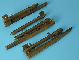 Aires British Rockets WWII (D) Plastic Model Vehicle Accessory 1/72 Scale #7014