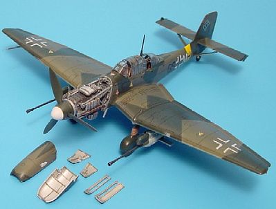 Aires Ju87G Stuka Detail Set For an Academy Model Plastic Model Aircraft Accessory 1/72 #7096