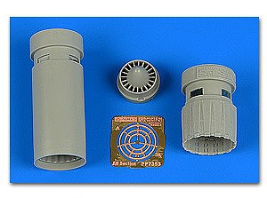 Aires IAI Kfir C2/C7 Exhaust Nozzles For AGK Plastic Model Aircraft Accessory 1/72 Scale #7353