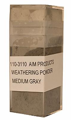 AIM Colored Weathering Powder Approx. 1oz - Medium Gray #3110