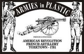 ArmiesInPlastic American Revolution Yorktown 1781 French Artillery Plastic Model Military Figure 1/32 #5481