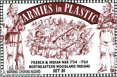 ArmiesInPlastic Northeastern Indians #1 Plastic Model Military Figure Kit 1/32 Scale #5547a