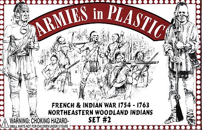 ArmiesInPlastic Northeastern Indians #2 Plastic Model Military Figure Kit 1/32 Scale #5548a