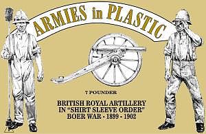 ArmiesInPlastic British Royal Artillery Shirt Sleeve Order Plastic Model Military Figure 1/32 Scale #5560