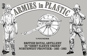 ArmiesInPlastic British Royal Artillery Shirt Sleeve Order Plastic Model Military Figure 1/32 Scale #5563