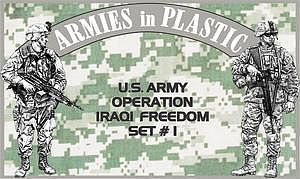 ArmiesInPlastic US Army OIF Set #1 (18) Plastic Model Military Figure 1/32 Scale #5576
