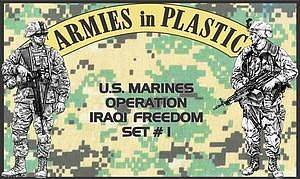 ArmiesInPlastic US Marines OIF Set #1 (18) Plastic Model Military Figure 1/32 Scale #5578