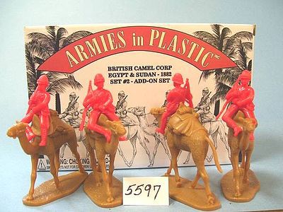 ArmiesInPlastic Egypt & Sudan 1882 British Camel Corp Set #2 Plastic Model Military Figure 1/32 Scale #5597