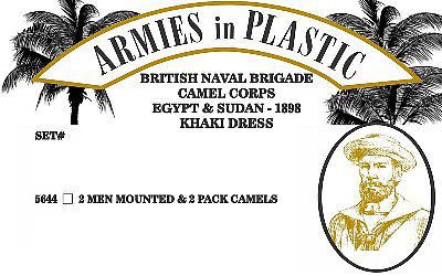 ArmiesInPlastic British Naval Brigade Camel Corps Egypt & Sudan Plastic Model Military Figures 1/32 #5644