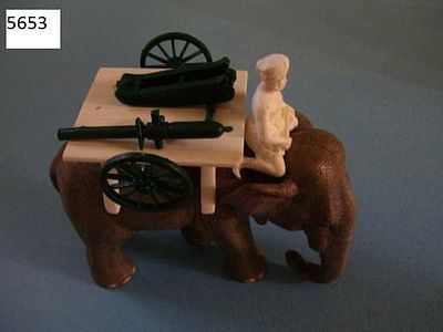 Elefant Mit Armee-A.T.Rifl. – 1:72-Modellbausatz, Miniatur-Figur, Sammlerstück, Privatverkauf Ohne Rücknahme