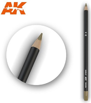AK (bulk of 5) Weathering Pencils Gold Hobby and Model Paint Marker #10034