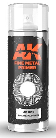 AK Fine Metal Lacquer Primer 150ml Spray Hobby and Model Lacquer Paint #1016
