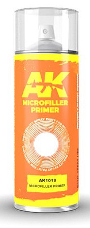 AK Microfiller Lacquer Primer 150ml Spray Hobby and Model Lacquer Paint #1018