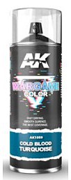 AK Cold Blood Turquoise Wargame Color 400ml Spray Can Hobby and Model Lacquer Spray Paint #1059