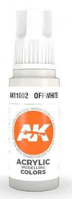 AK Off White Acrylic Paint 17ml Bottle Hobby and Model Acrylic Paint #11002