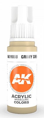 AK Grimy Grey Acrylic Paint 17ml Bottle Hobby and Model Acrylic Paint #11008