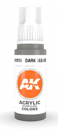 AK Dark Sea Grey Acrylic Paint 17ml Bottle Hobby and Model Acrylic Paint #11015