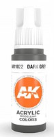 AK Dark Grey Acrylic Paint 17ml Bottle Hobby and Model Acrylic Paint #11022