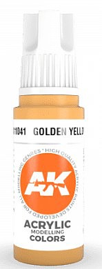 AK Golden Yellow Acrylic Paint 17ml Bottle Hobby and Model Acrylic Paint #11041