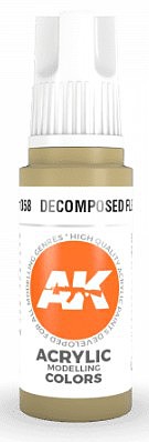 AK Decomposed Flesh Acrylic Paint 17ml Bottle Hobby and Model Acrylic Paint #11058