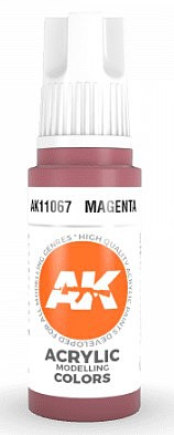 AK Magenta Acrylic Paint 17ml Bottle Hobby and Model Acrylic Paint #11067