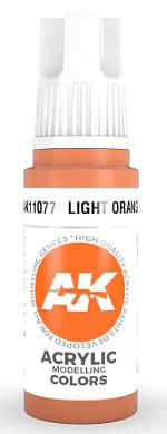 AK Light Orange Acrylic Paint 17ml Bottle Hobby and Model Acrylic Paint #11077