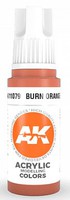 AK Burn Orange Acrylic Paint 17ml Bottle Hobby and Model Acrylic Paint #11079