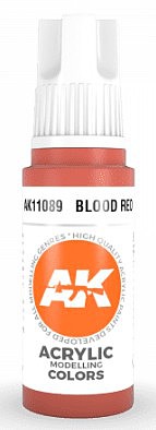 AK Blood Red Acrylic Paint 17ml Bottle Hobby and Model Acrylic Paint #11089