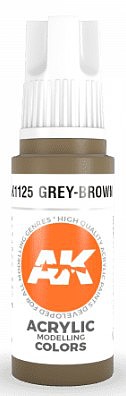 AK Grey Brown Acrylic Paint 17ml Bottle Hobby and Model Acrylic Paint #11125