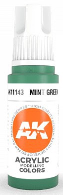 AK Mint Green Acrylic Paint 17ml Bottle Hobby and Model Acrylic Paint #11143