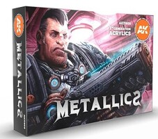 AK Metallics Acrylic (6 Colors) 17ml Bottles
