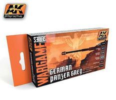 Wargame- German Panzer Grey Acrylic Paint Set (6) 17ml Bottles