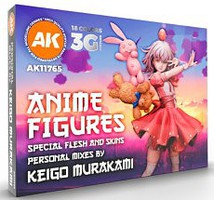 AK Anime Figures Special Flesh & Skins Paint Set (18) 17ml Hobby and Model Acrylic Paint #11765