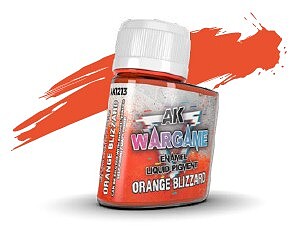 AK Orange Blizzard Enamel Liquid Pigment (35ml Bottle) Hobby and Model Enamel Paint #1213