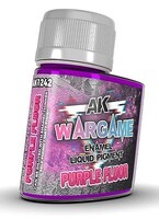 AK Purple Fluorescent Pigment 35ml Bottle Hobby and Model Enamel Paint #1242