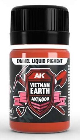 AK Vietnam Earth Liquid Pigment 35ml Bottle Hobby and Plastic Model Enamel Pigment #14008