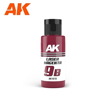 AK 9B Laser Magenta Paint (60ml Bottle) Hobby and Model Acrylic Paint #1518