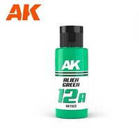 AK 12A Alien Green Paint (60ml Bottle) Hobby and Model Acrylic Paint #1523